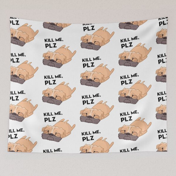 Item preview, Pugly the Dog Emoji Sticker designed and sold by anaden.