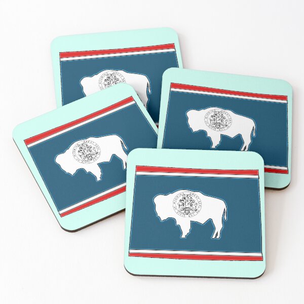 Item preview, Wyoming Map With Wyoming State Flag designed and sold by Havocgirl.