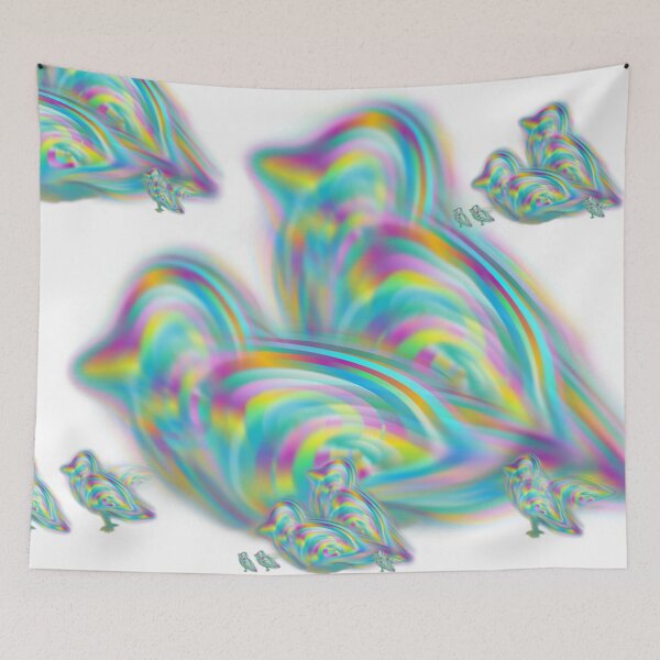 Item preview, Colorful Swirl Bird designed and sold by Angelic Gangster.