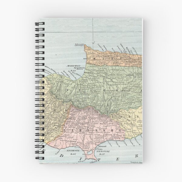 Item preview, Vintage Map of Cyprus (1901) designed and sold by BravuraMedia.