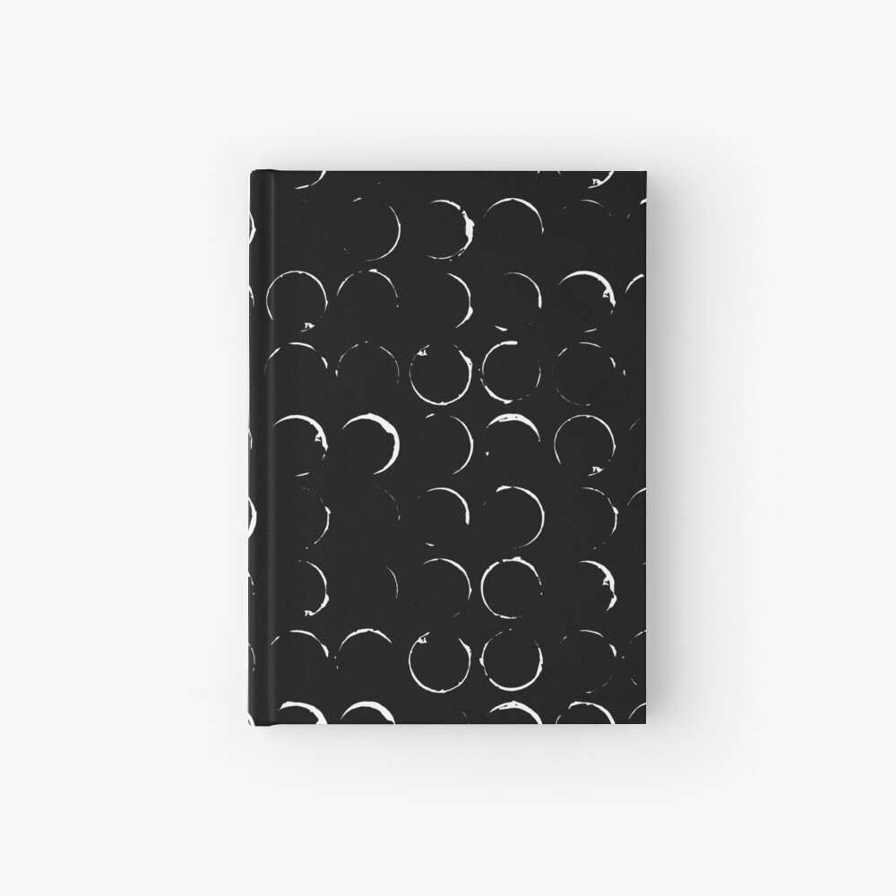 "Moon phases print" Hardcover Journal by tukkki | Redbubble