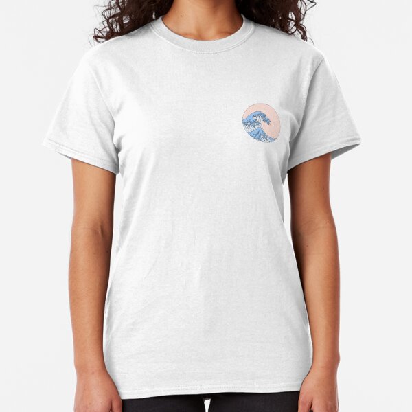 blue pink wave Classic T-Shirt