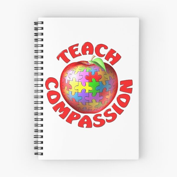 Item preview, Teach Compassion Autism Awareness Puzzle Apple designed and sold by bmgdesigns.