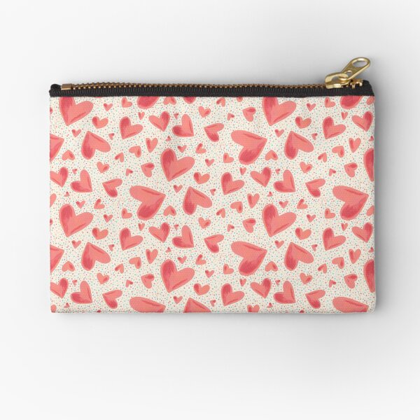 Heart and dots Zipper Pouch