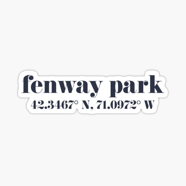 Boston Red Sox Fenway Park Scoreboard Decal 100x33 