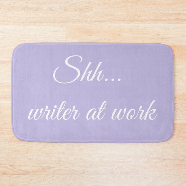 Item preview, Writer at Work White Type on Lavender designed and sold by TeaRoseWriter.