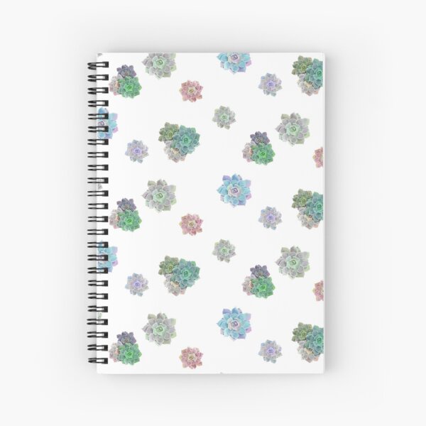 Watercolor Succulents Spiral Notebook