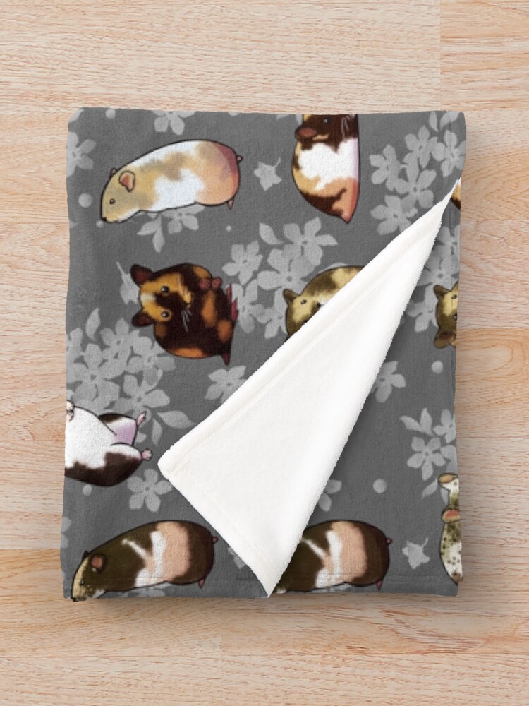 "Spring hamsters" Throw Blanket for Sale by Sckorches Redbubble