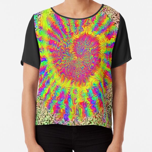 #Op #art - art movement, short for #optical art, is a style of #visual art that uses optical illusions Chiffon Top