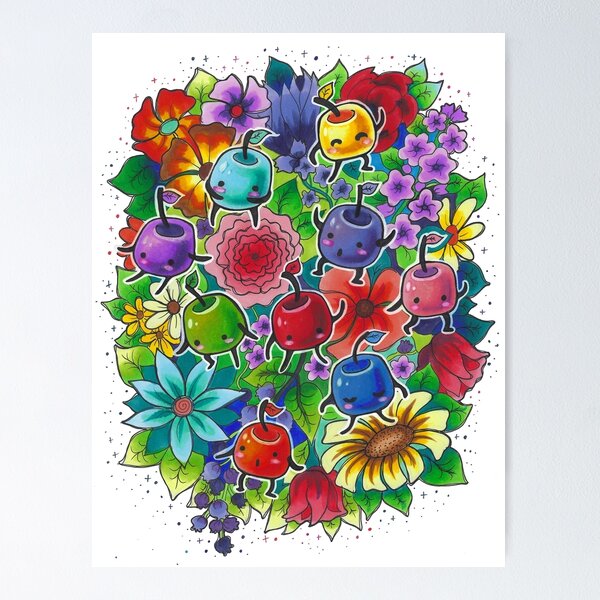 Item preview, Junimo Flower Party designed and sold by paperadventurer.