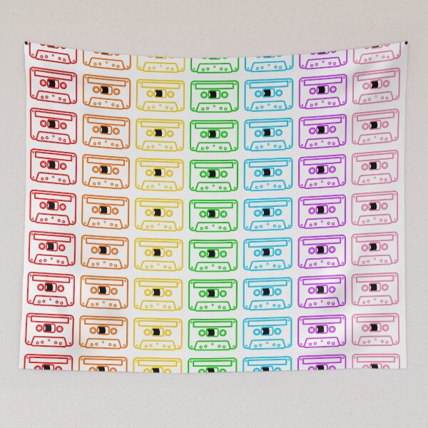 Item preview, 80s cassette tape pattern designed and sold by ekpatterns.