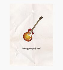 While My Guitar Gently Weeps Photographic Print