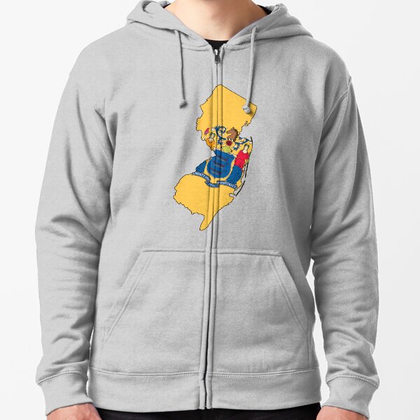 New Jersey Love Zipped Hoodie