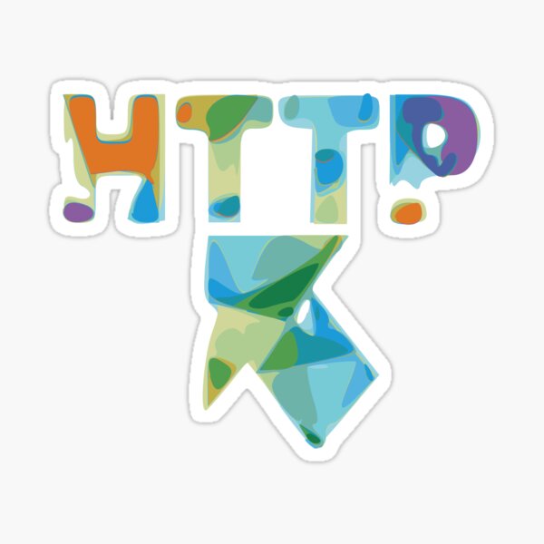 HTTP Hypertext Transfer Protocol Based Design Internet Colorful Design Sticker
