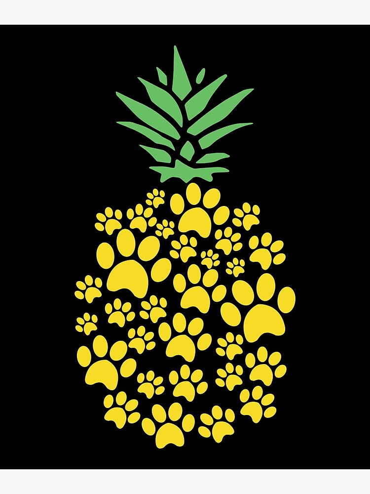 Cute Dog Paw Pineapple T-Shirt Dog Lover Hawaii Gift Tee Cute Dog Paw Pineapple T-Shirt Dog Lover Hawaii Gift Tee