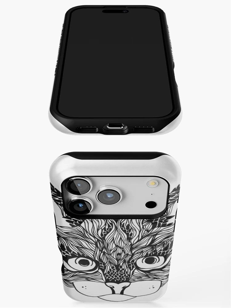 Thumbnail 3 of 4, iPhone Case, Cat designed and sold by Raedono.