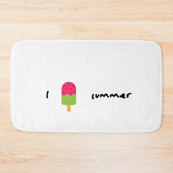 Item preview, "I love summer" sign with a watermelon icecream instead of word "love".  designed and sold by Miledi.