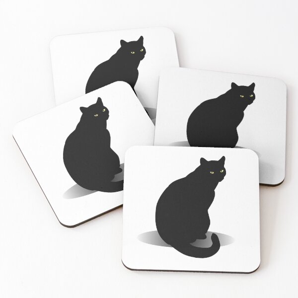 Item preview, Basic Black Cat designed and sold by Delfyn Studios.