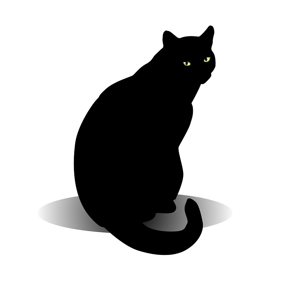 Basic Black Cat by DolphinPod