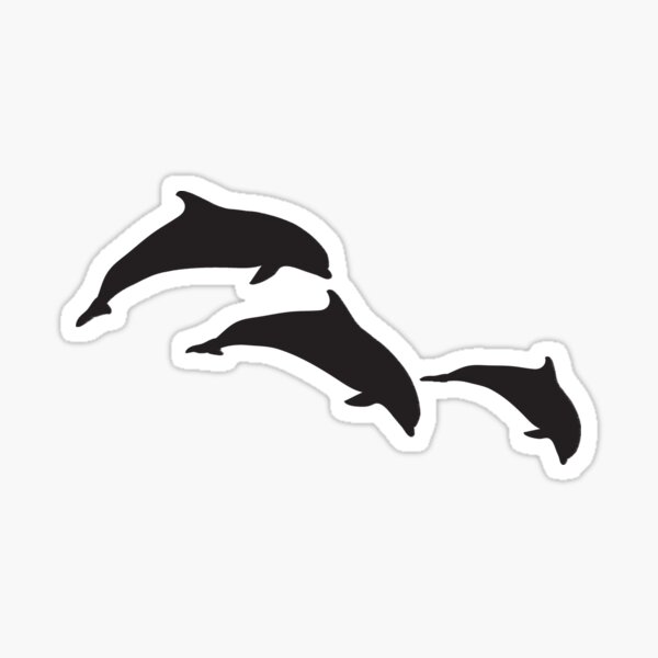 Dolphin Silhouette Sticker