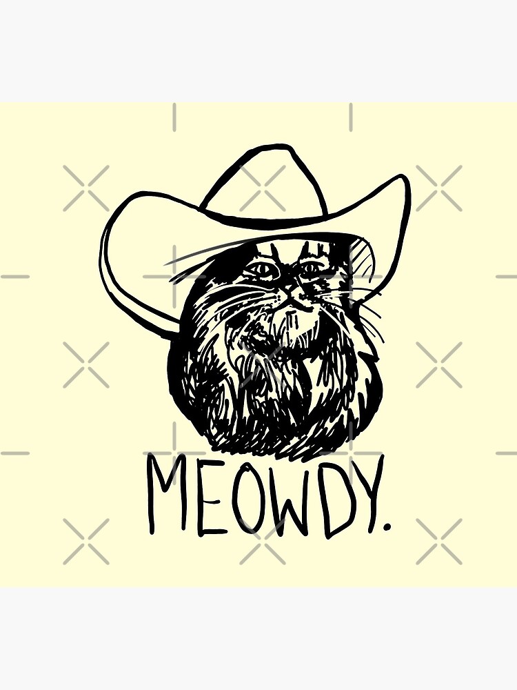 Meowdy Texas Cat Meme by sketchNkustom