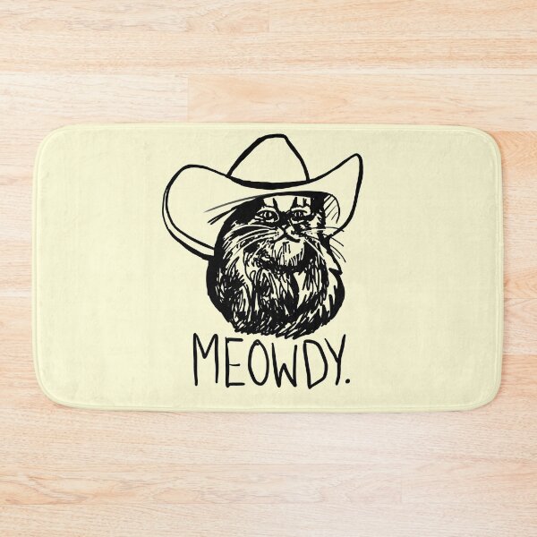Item preview, Meowdy Texas Cat Meme designed and sold by sketchNkustom.
