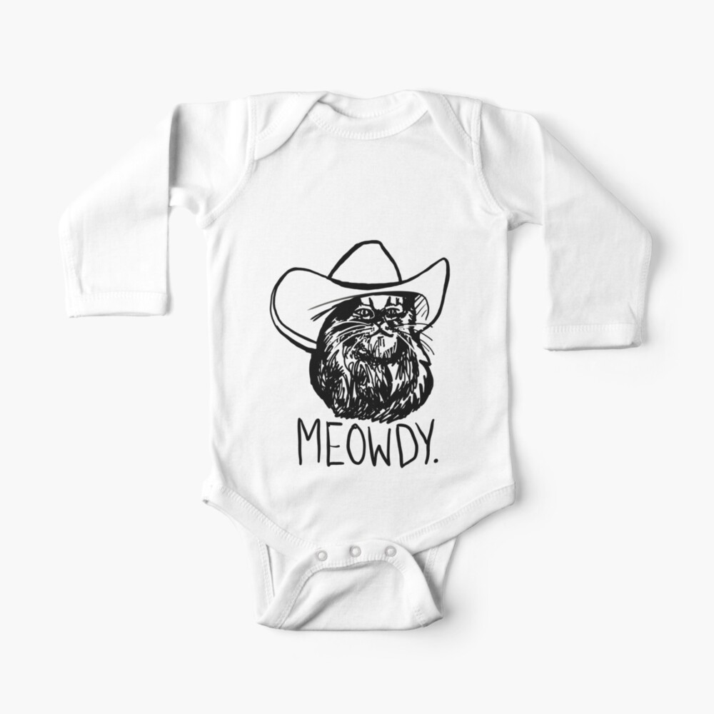 Meowdy Texas Cat Meme Baby One-Piece