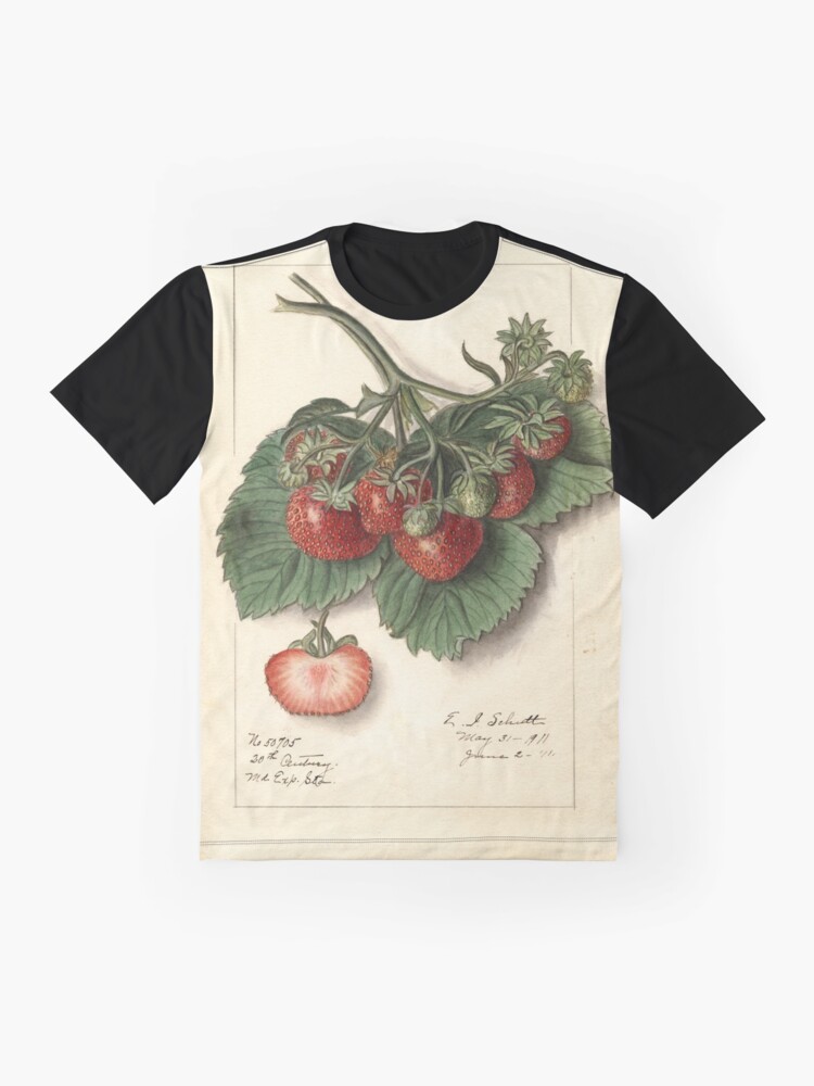 Alternate view of Vintage Strawberries Graphic T-Shirt