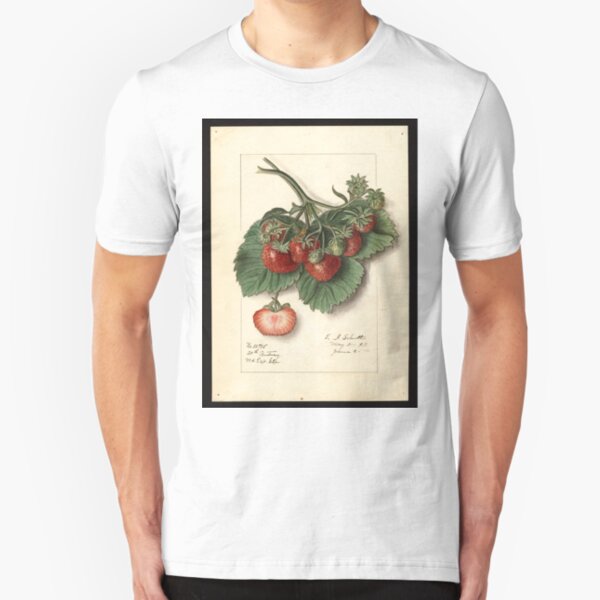 Vintage Strawberries Slim Fit T-Shirt