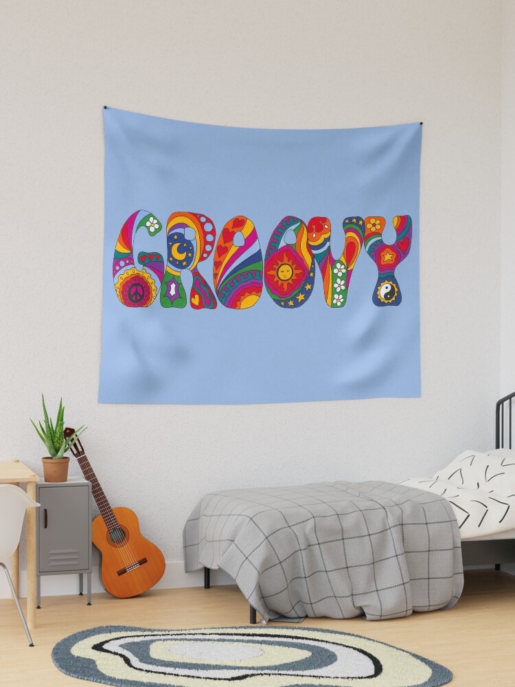 Psychedelic Groovy Tapestry for Sale by Kellie Espie Redbubble