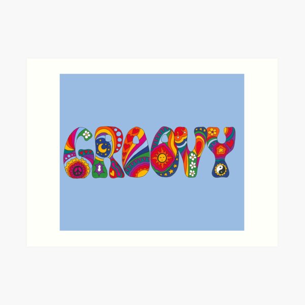 Psychedelic Groovy Art Print