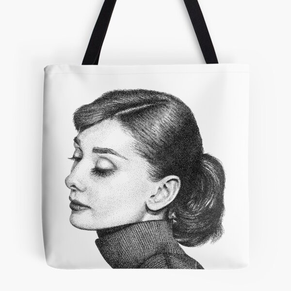 Item preview, Audrey Hepburn Stippling Portrait designed and sold by Joanna Albright.