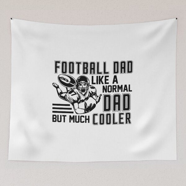 Item preview, football dad like a normal dad but much cooler black designed and sold by hadleydesigns.