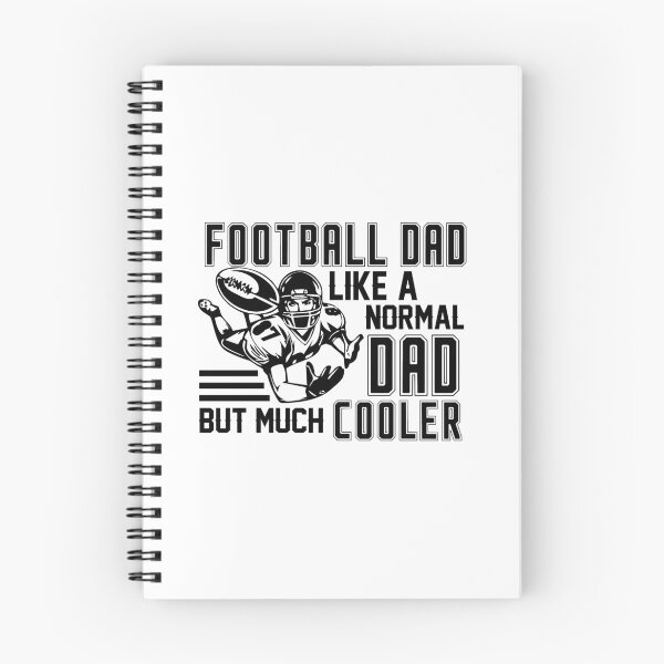Item preview, football dad like a normal dad but much cooler black designed and sold by hadleydesigns.