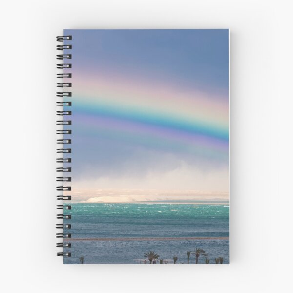 Item preview, Rainbow over the turquoise waters of the Dead Sea. Skyscape designed and sold by EG Creativity Art.
