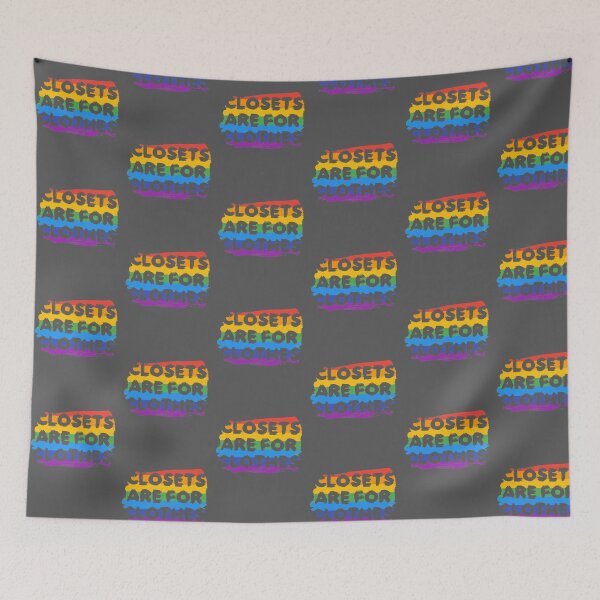 Item preview, Closets Are For Clothes - Inspiring LGBTQ Pride print designed and sold by bkfdesigns.