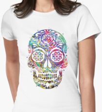Sugar Skull Women's Fitted T-Shirt