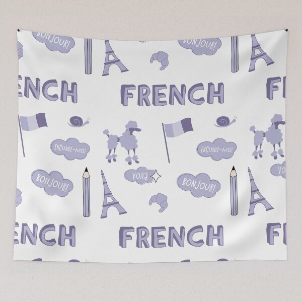 Item preview, Light Purple French Language School Subject Sticker Pack designed and sold by The-Goods.