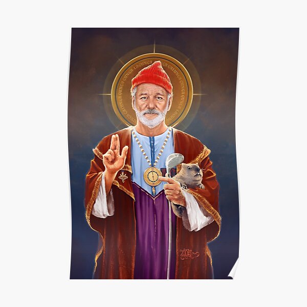 Saint Bill of Murray - Bill Murray Saint Original Religious Painting Poster