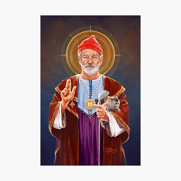 Item preview, Saint Bill of Murray, Bill Murray Saint Original Religious Painting designed and sold by Vincent Carrozza.
