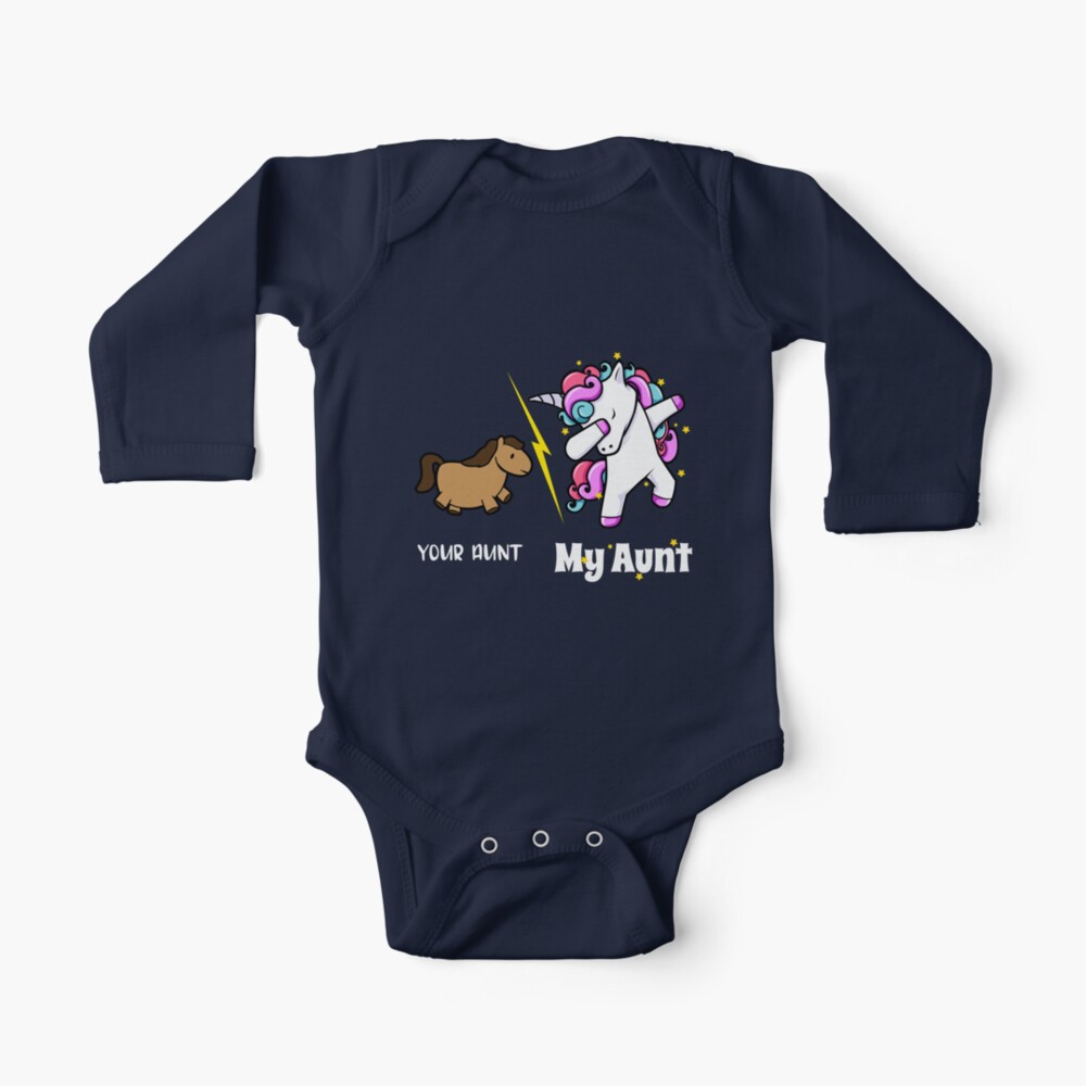 my aunt your aunt unicorn onesie