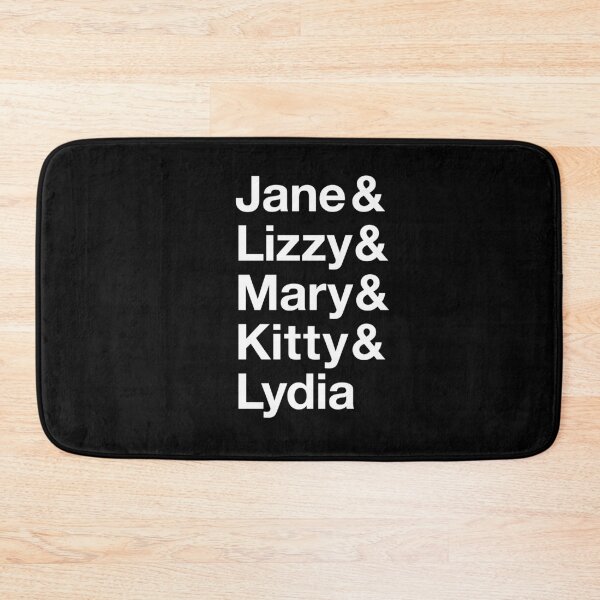 Item preview, Jane & Lizzy & Mary & Kitty & Lydia List - White lettering designed and sold by VenusOak.