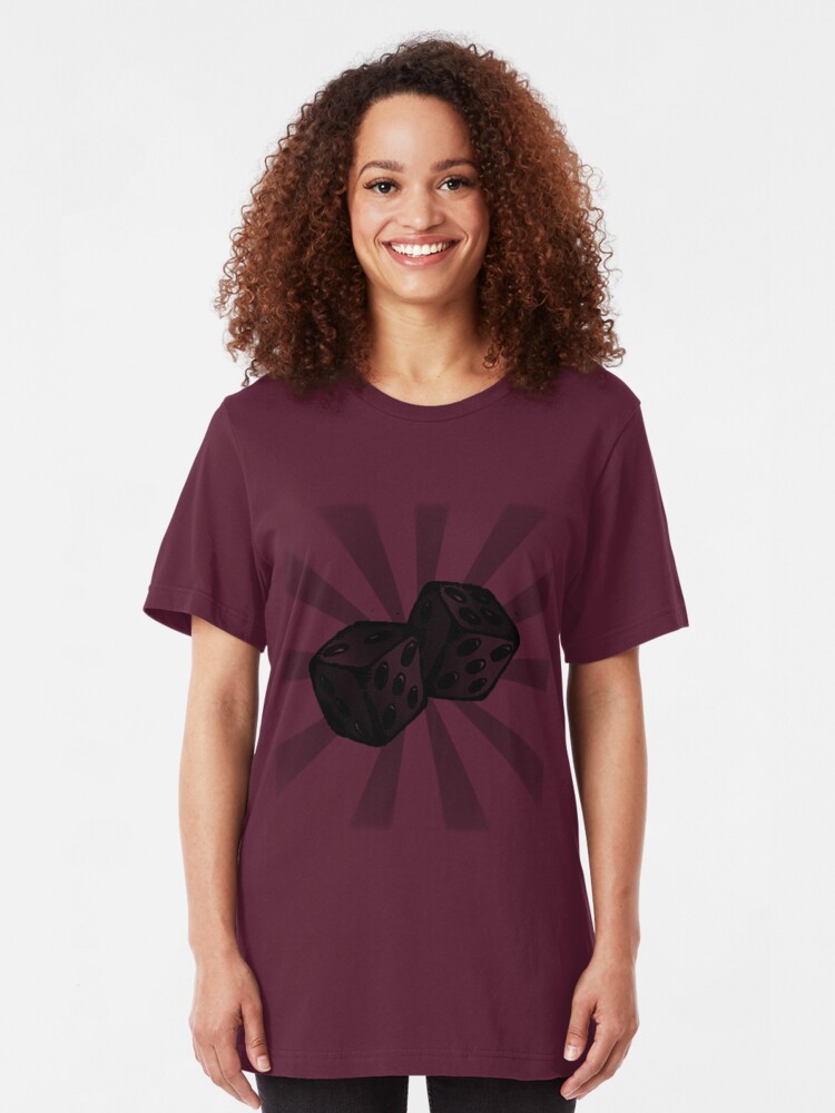 Alternate view of Role the Dice. Slim Fit T-Shirt