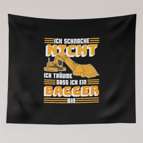 Item preview, I do not snore I dream that I'm an excavator saying designed and sold by Evelyn Bitter.