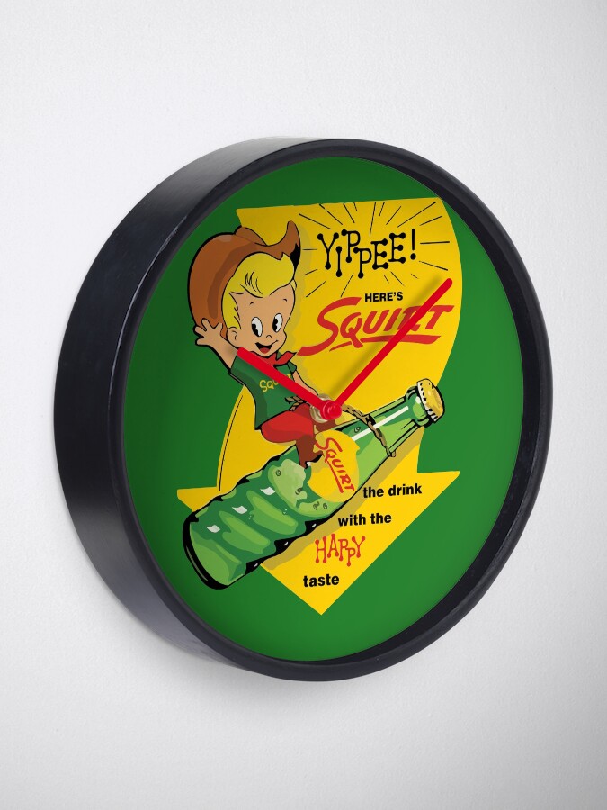 Alternate view of yippee!-squirt-happy Clock