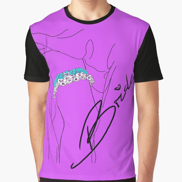 Braut mit Strumpfband Grafik T-Shirt