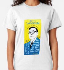 John Wooden Basketball Pop Folk Art Classic T-Shirt