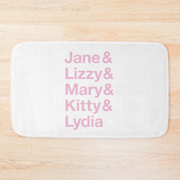Item preview, Jane & Lizzy & Mary & Kitty & Lydia List -Pink lettering designed and sold by VenusOak.