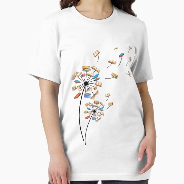 Item preview, Dandelion Flower Books Fly Reading Gift T-Shirt designed and sold by TeeSumody.