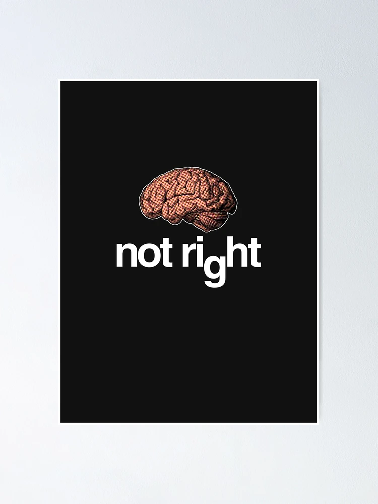 Thumbnail 1 of 3, Poster, NOT RIGHT 2 designed and sold by thomasn.